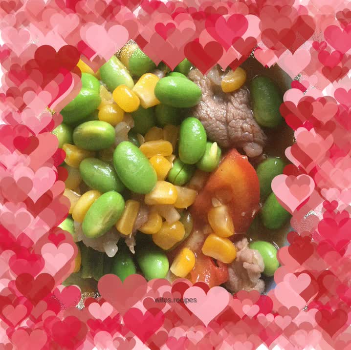 Four-color meat slices