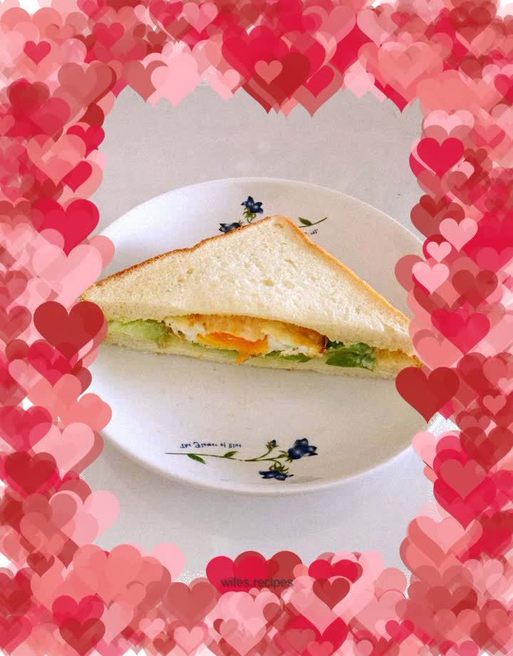 Quick breakfast—sandwich