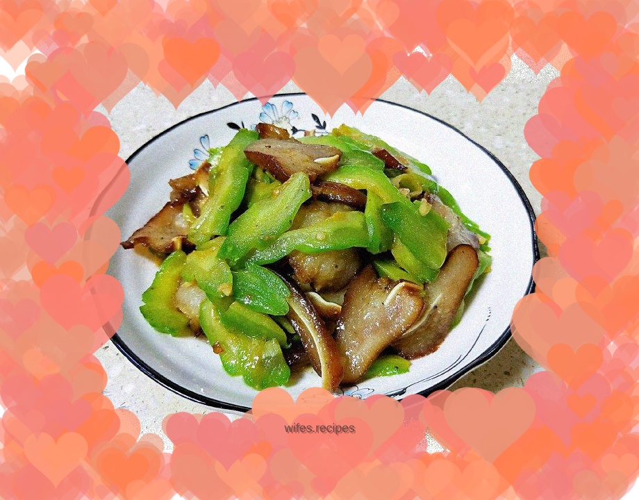 Fried Bitter Melon with Pig Ears