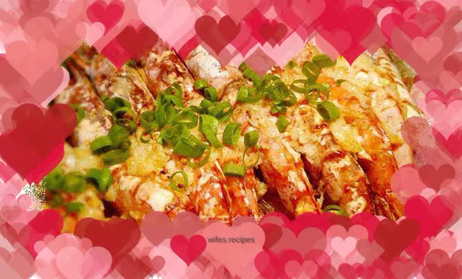 Grilled shrimp with garlic vermicelli