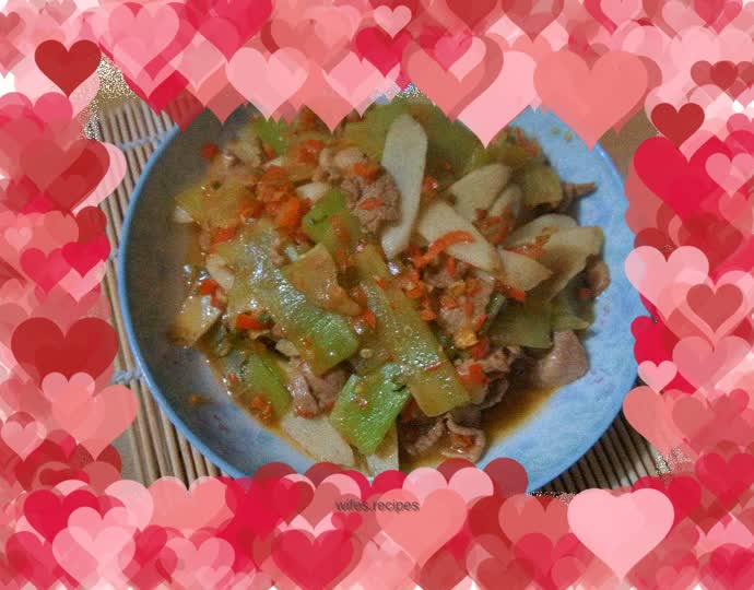 Stir-fried yam with lettuce