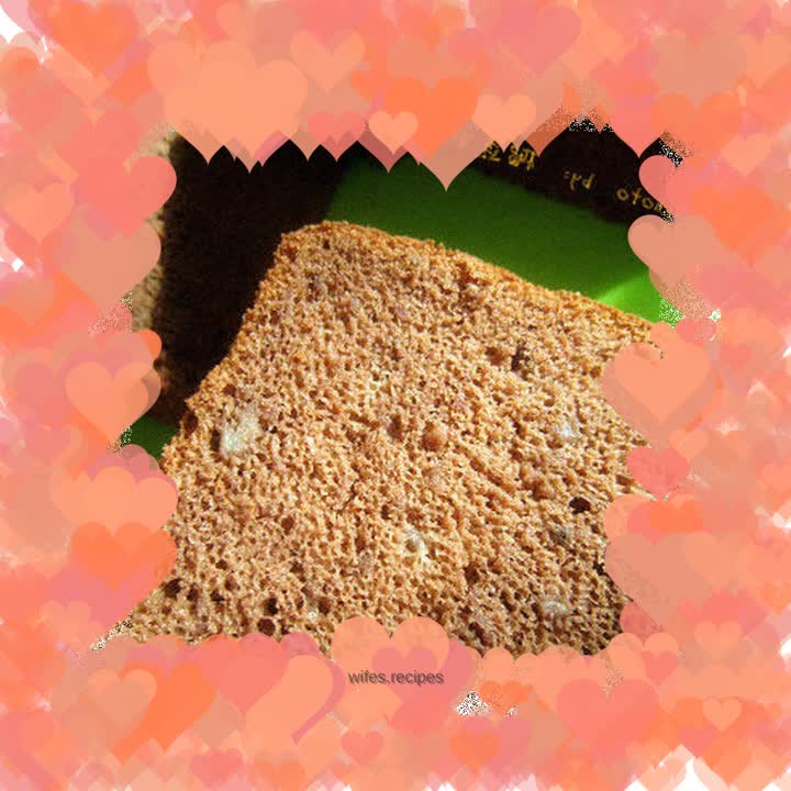 Banana Cocoa Chiffon Cake