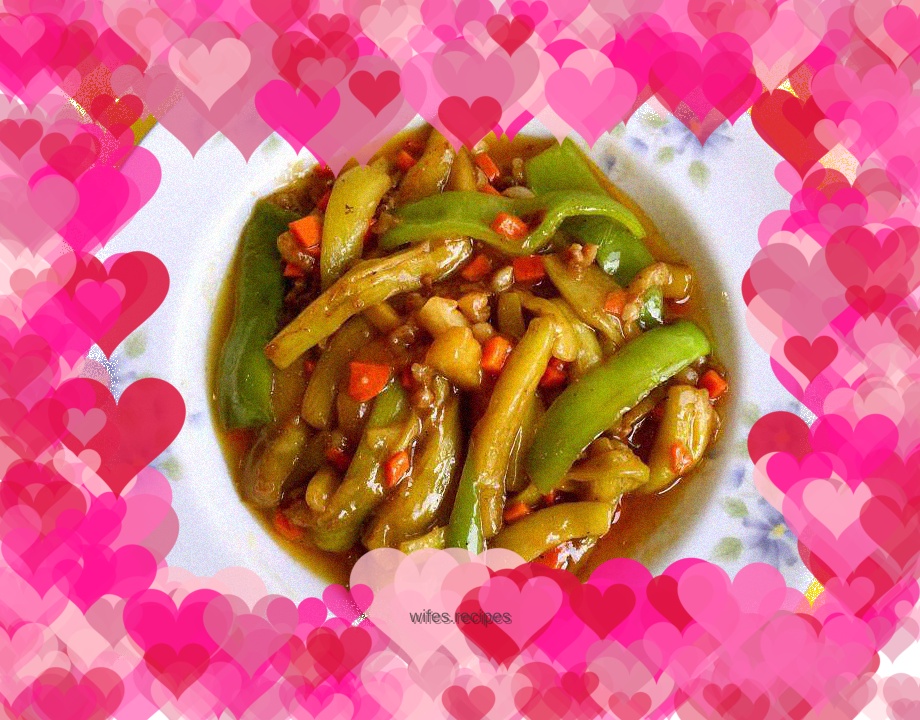 Minced Pork and Eggplant Strips