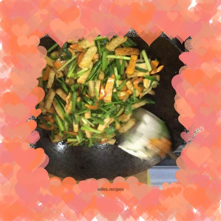 Fried leeks soaked in tofu Jiang Shang Feixue Wang Hongbin