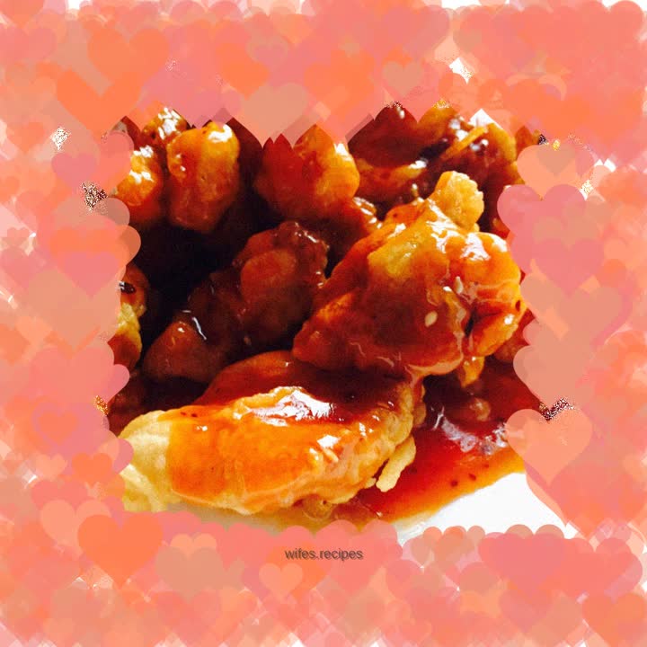 Squid cubes with Thai sauce