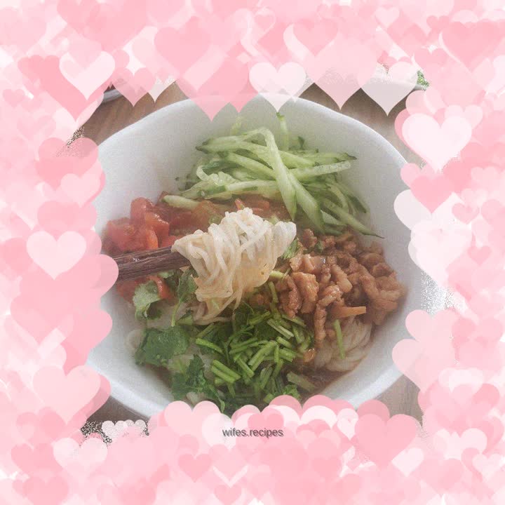 Braised noodles with spicy sauce