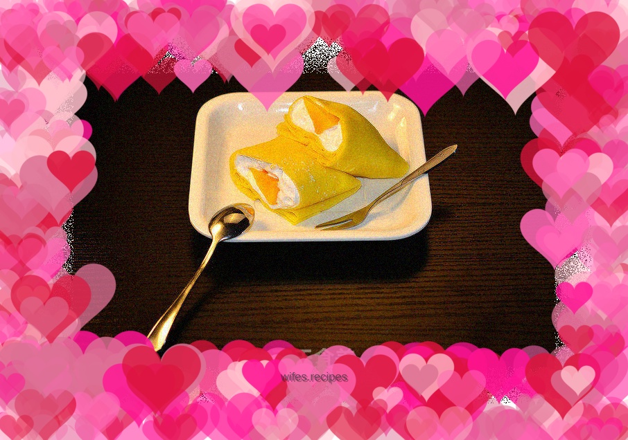 It’s super easy to make mango pancake, try it yourself