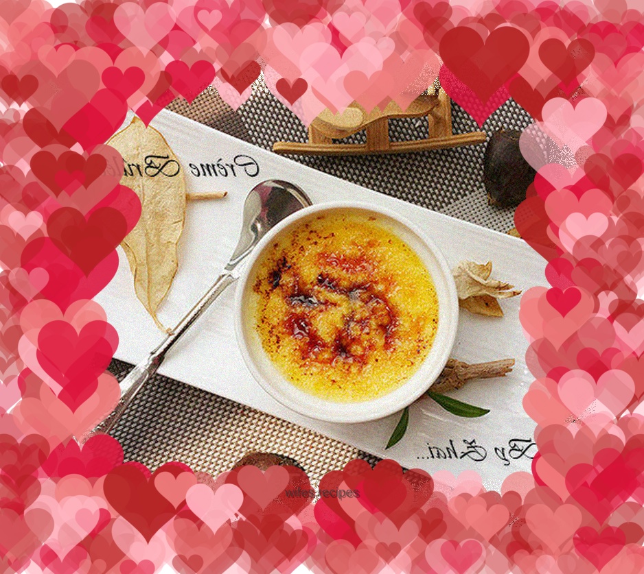 Sugar Heart Baked Brulee