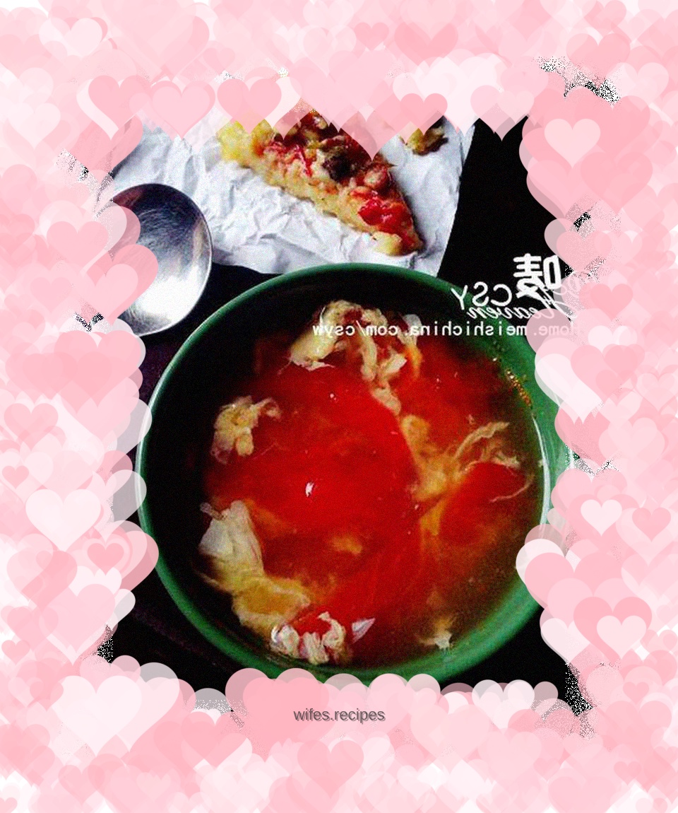 【Sour and refreshing on the summer table】Oil-free tomato and egg soup