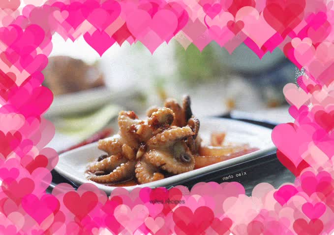 Octopus with soy sauce