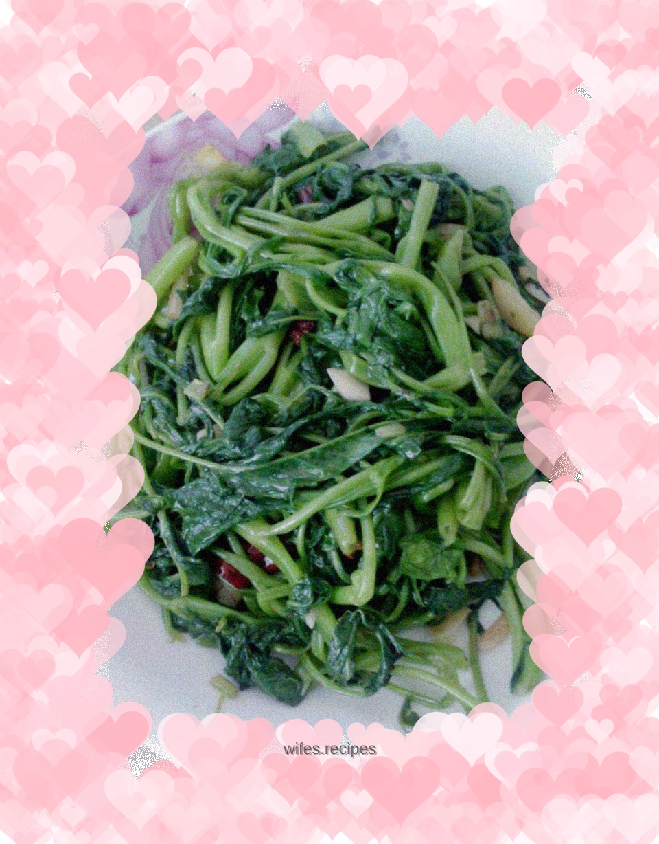 Garlic water spinach
