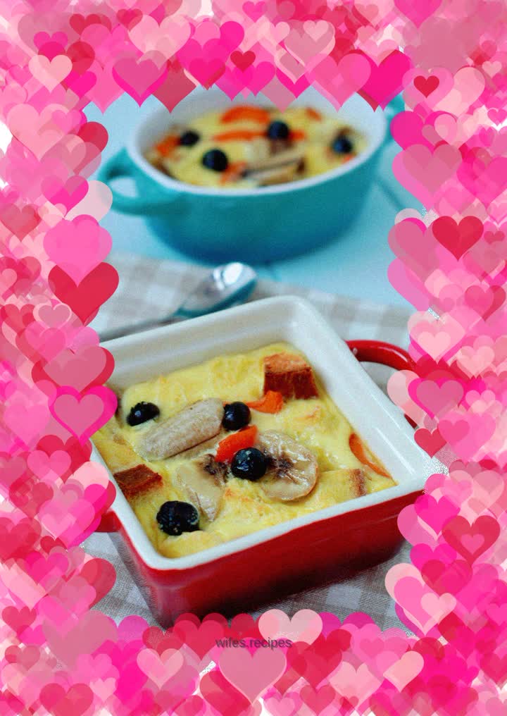 Fruit bread pudding