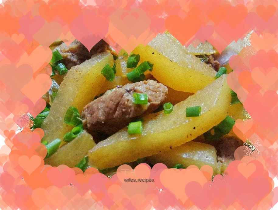 Braised pork ribs with five spice radish