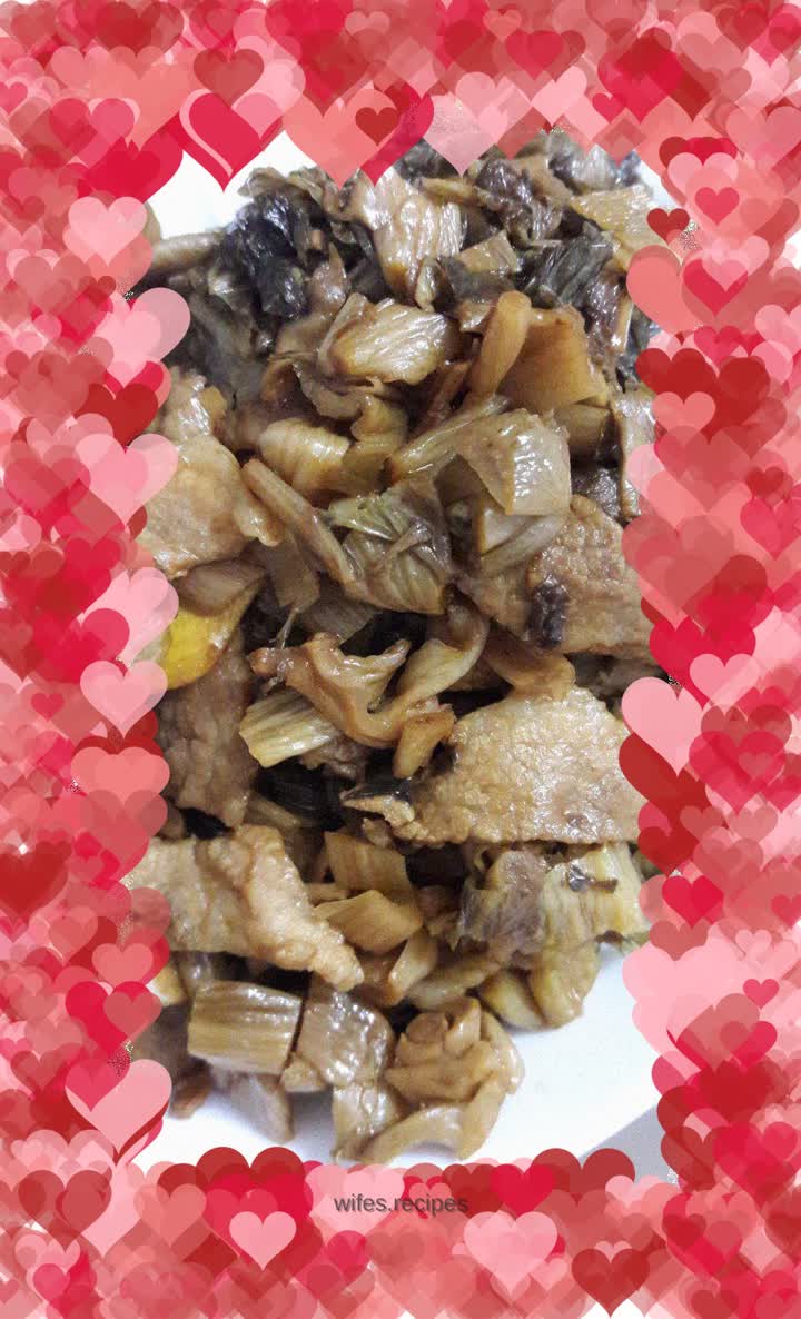 Stir-fried Pork with Salted Mustard Greens