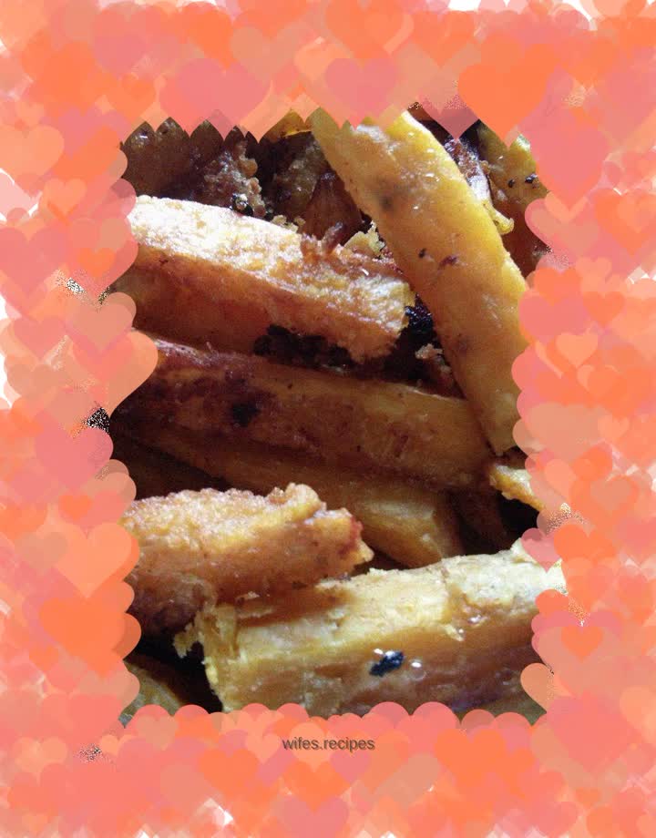 Sweet sweet potato sticks