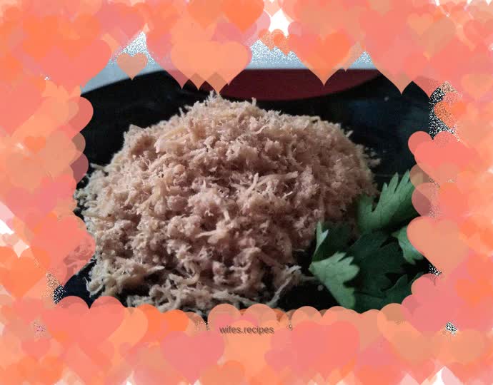 Homemade pork floss with great taste