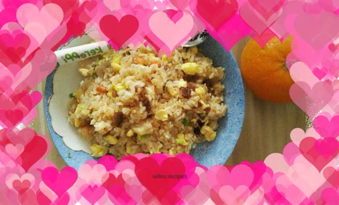 Shrimp and soy sauce fried rice