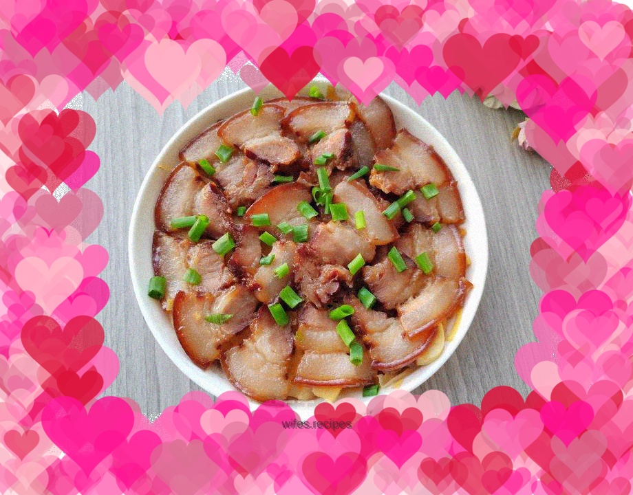 Steamed pork with winter bamboo shoots and sauce