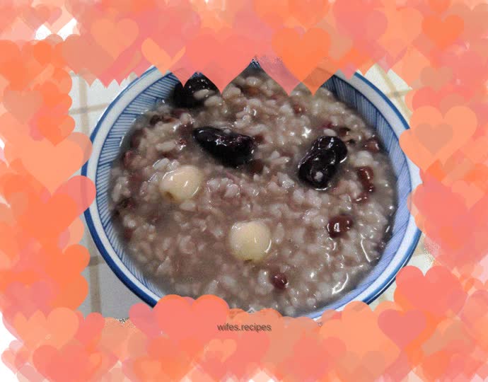 Red bean and lotus seed porridge