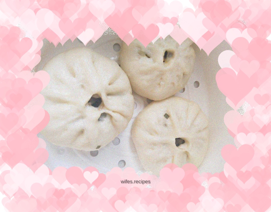 Leek and egg vermicelli buns