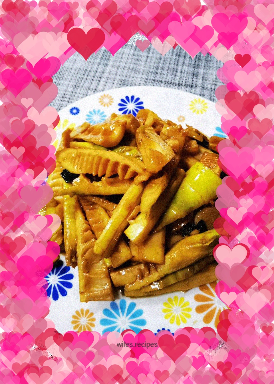 Braised bamboo shoots in oil