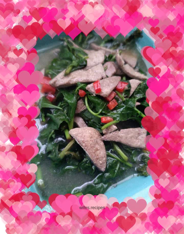 Wolfberry head and pork liver soup