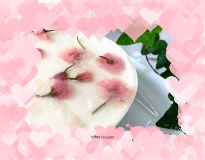 To the passing spring【Sakura Mousse Cake】