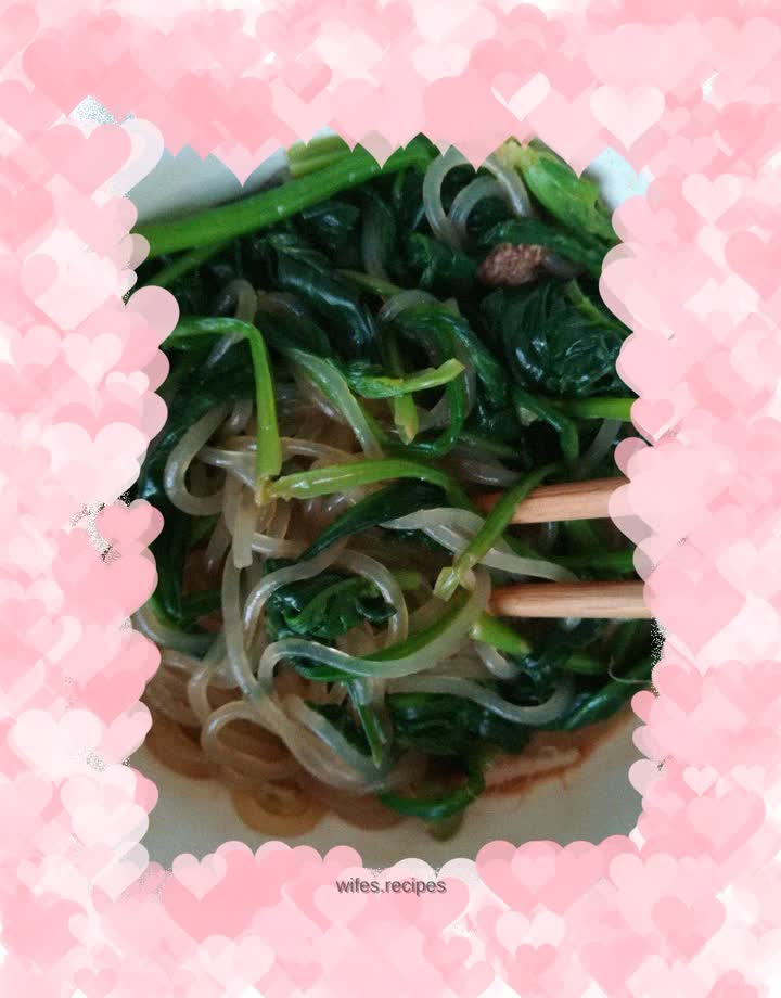 Cold Spinach Vermicelli