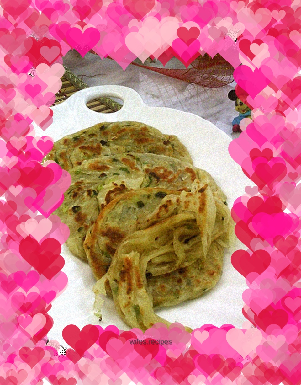 Salt and pepper and scallion hand cakes