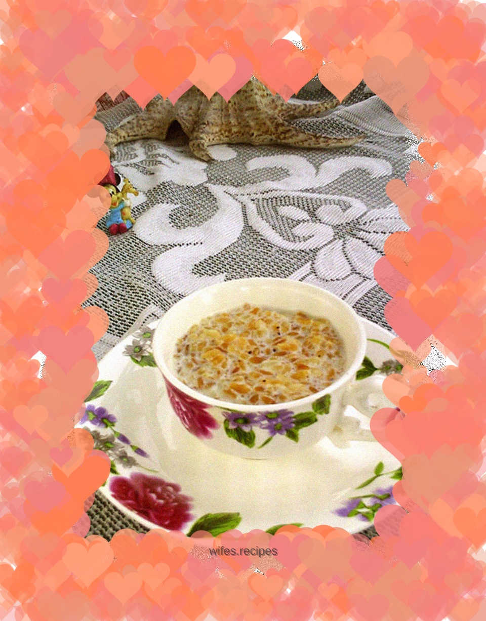 Fried rice milk porridge