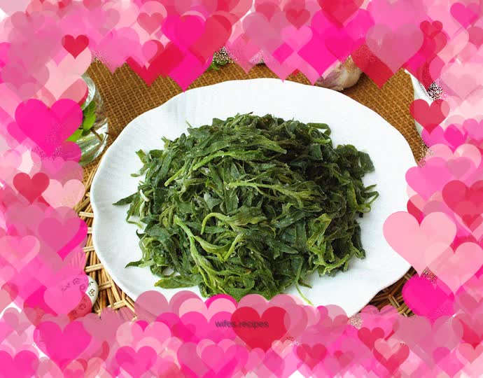 Steamed broom seedlings