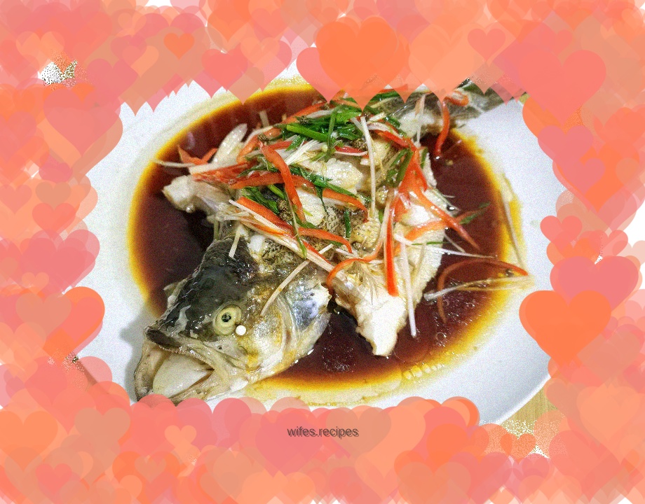 Steamed seabass