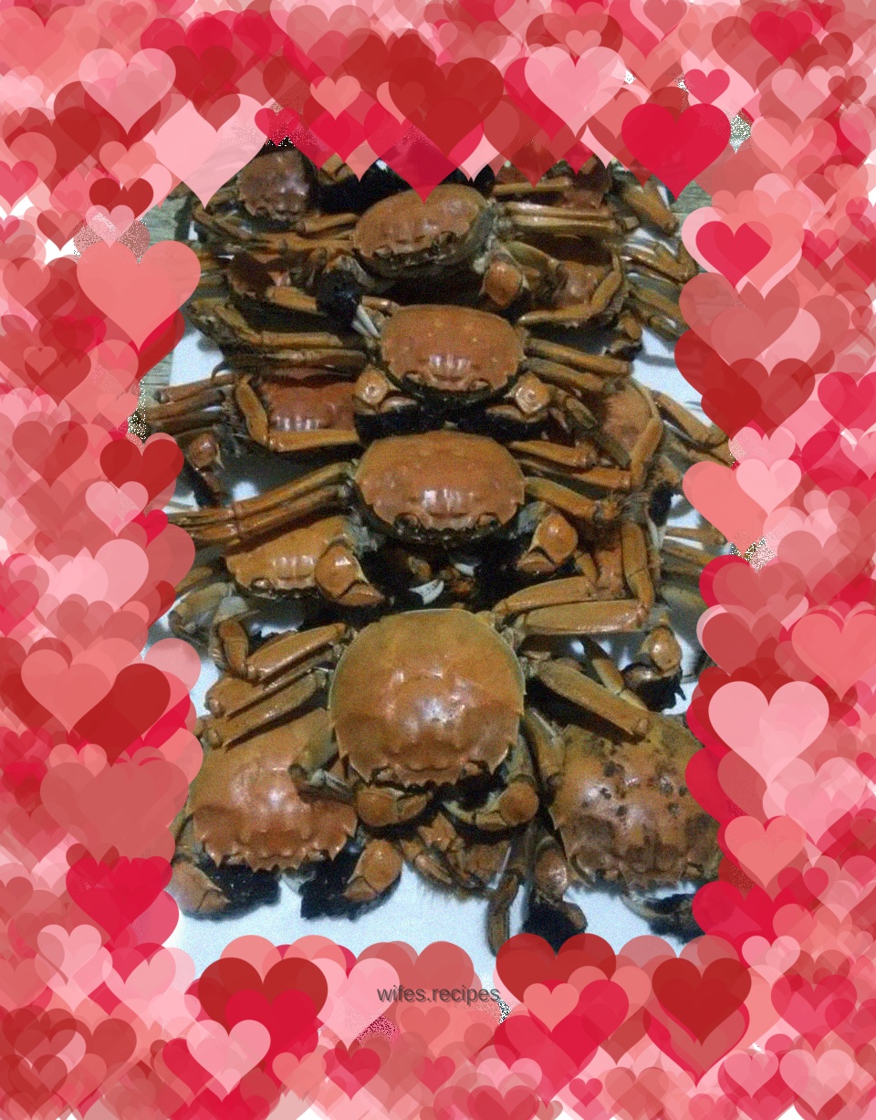 Steamed big crab