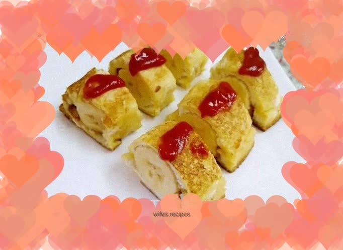 Egg Toast Banana Roll