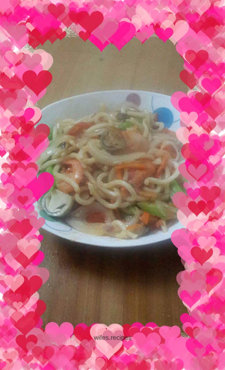 Japanese stir-fried udon