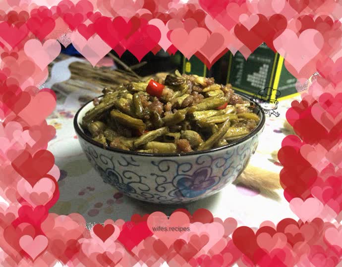 Recipe for stir-fried minced pork with sour beans---delicious home-cooked dish