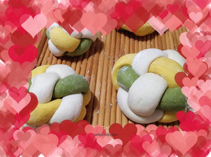 Hydrangea steamed buns