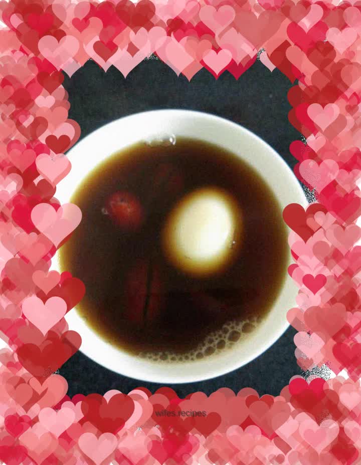 Red date, egg and brown sugar water