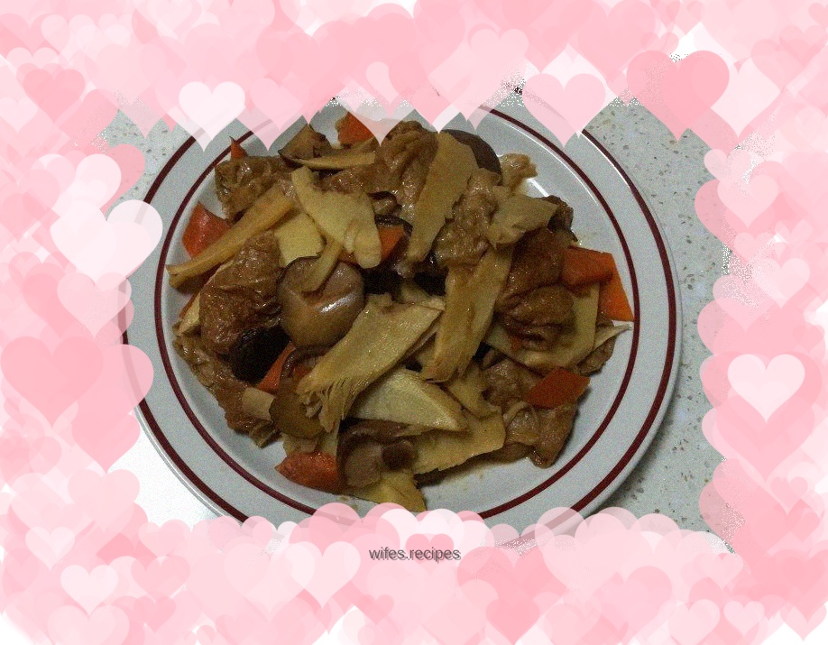 Vegetarian fried gluten