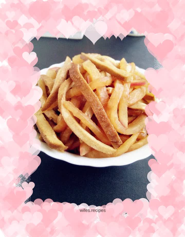 Dried and roasted radish