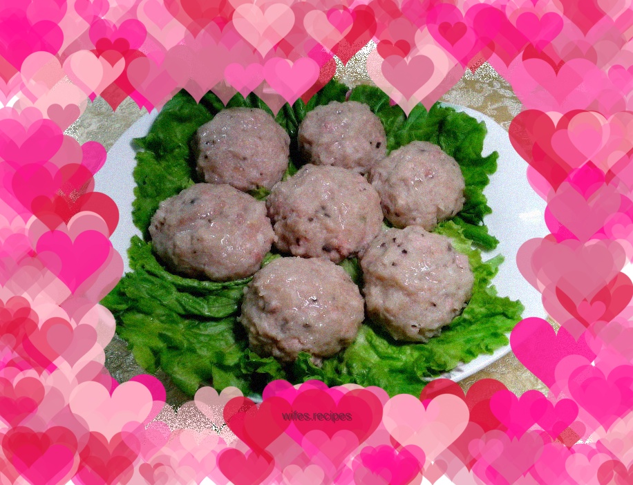 Steamed sweet potato balls