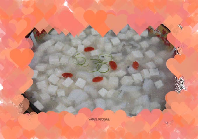 Pearl white jade soup