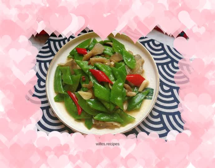 Sautéed Oyster Mushrooms with Snow Peas