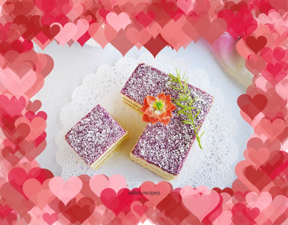 Fondant Purple Sweet Potato Layer Cake