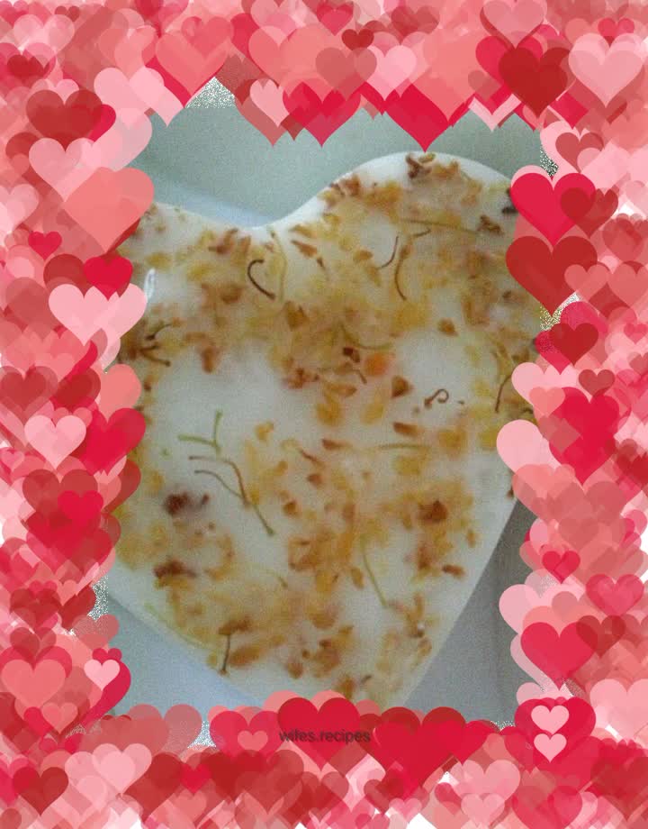 Coconut milk osmanthus cake