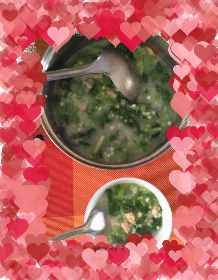 Shrimp and vegetable porridge