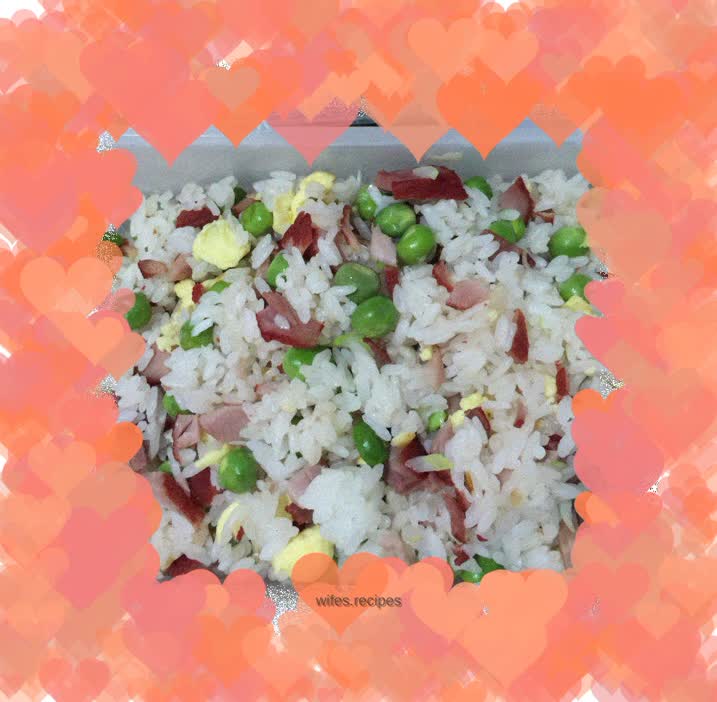 Pea BBQ Pork Fried Rice