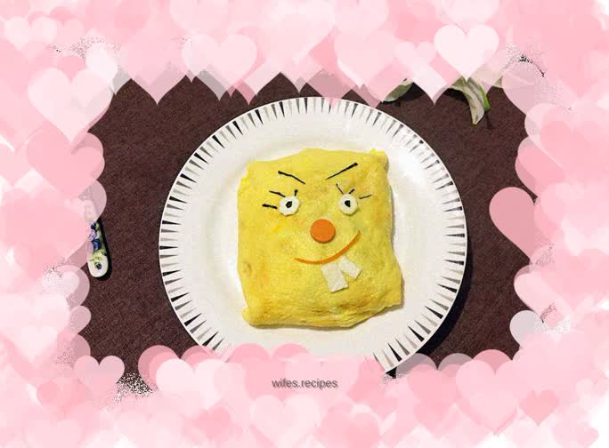 Spongebob Omelette Rice