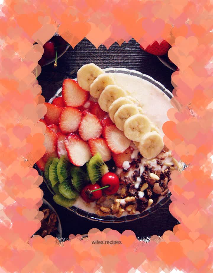 Homemade rainbow yogurt