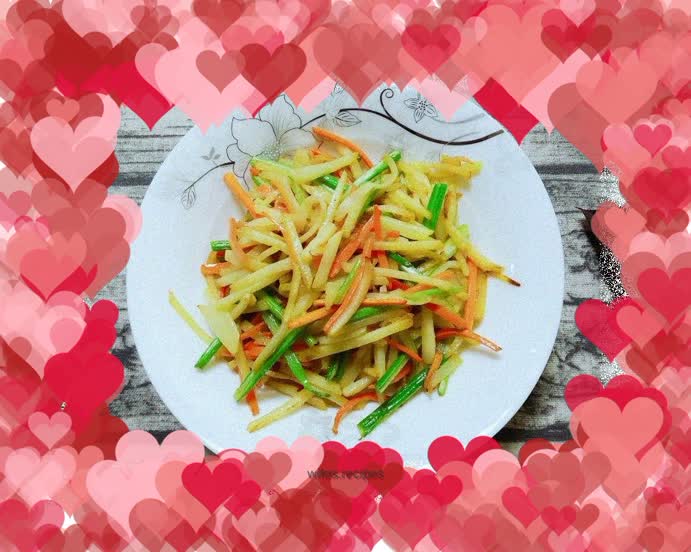 Vegetarian stir-fried three shredded shredded vegetables